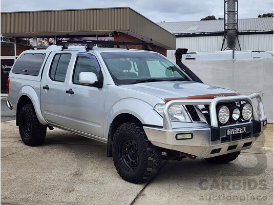 08/2012 Nissan Navara ST (4x4) D40 Dual Cab P/Up Silver 2.5L