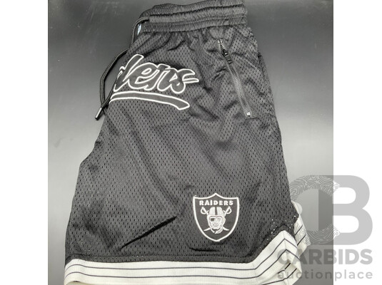 Factorie T-shirt, QUILKSILVER Shorts, RAIDERS Shorts - Lot of 3
