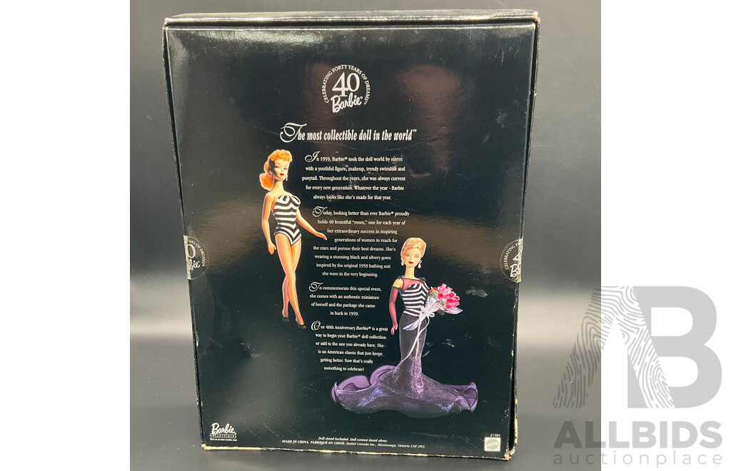 1999 Mattel 40th Anniversary Barbie ( 21384)