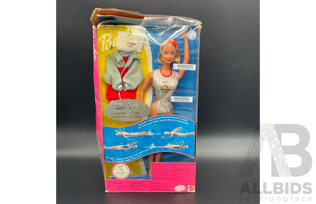 1999 Mattel Swimming Champion Barbie ( #25834) Sydney 2000 Olympic Games