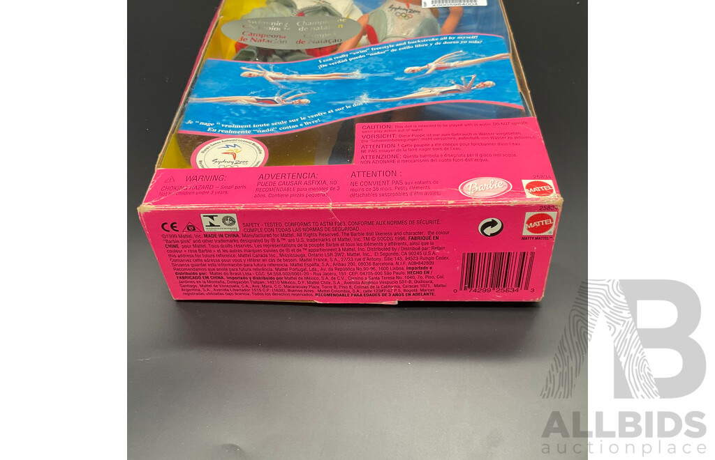 1999 Mattel Swimming Champion Barbie ( #25834) Sydney 2000 Olympic Games