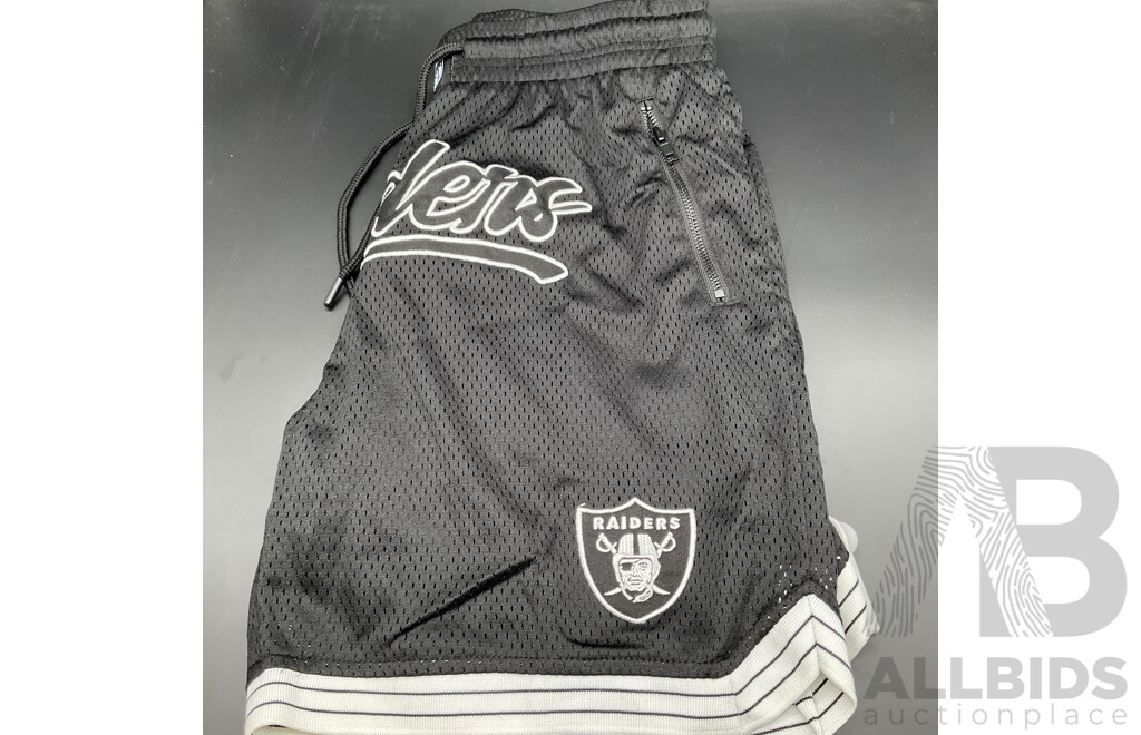 Factorie T-shirt, QUILKSILVER Shorts, RAIDERS Shorts - Lot of 3