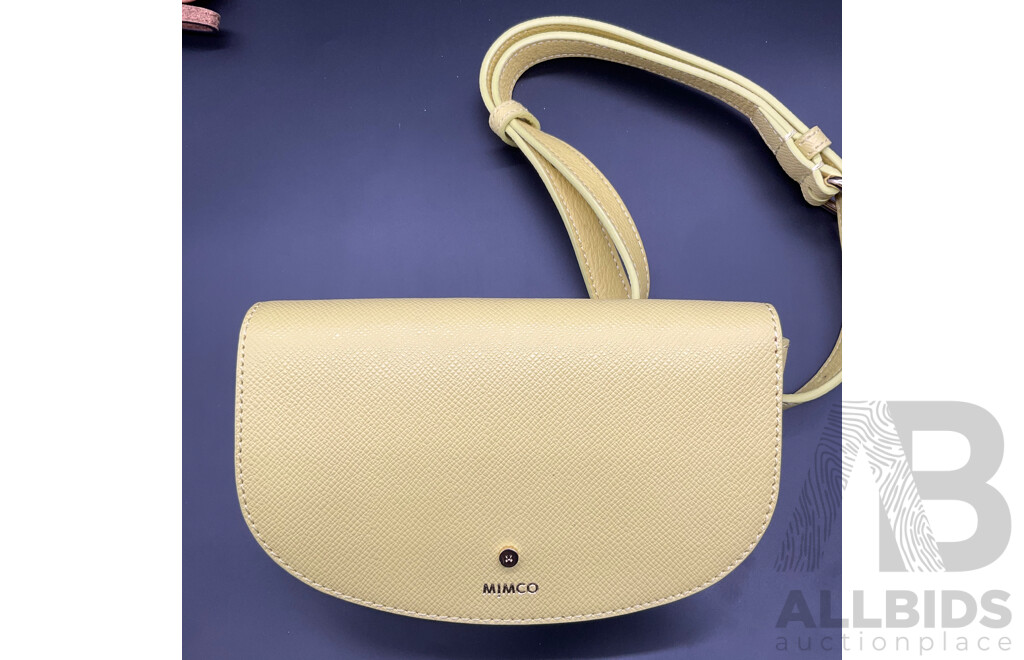 MIMCO Crossbody Bag, MIMCO Leather Pouch - Lot of 2