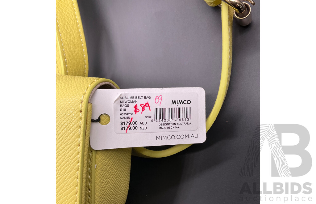 MIMCO Crossbody Bag, MIMCO Leather Pouch - Lot of 2