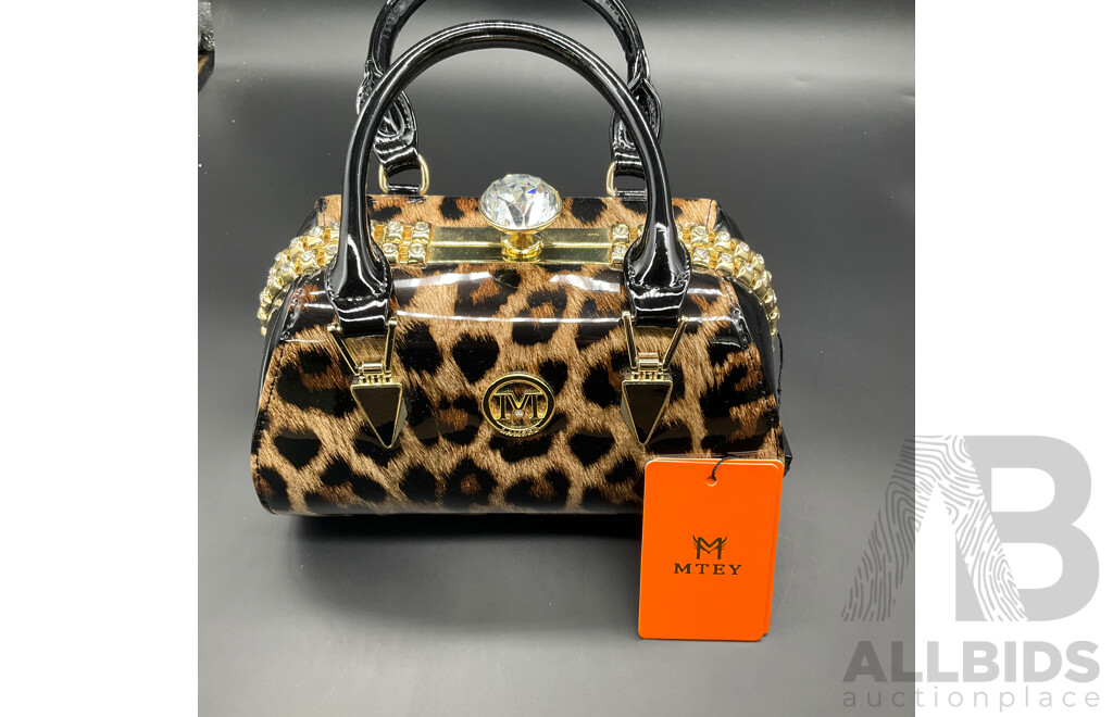 OROTON Clara Mini Bag, MTEY Leather Top Handle Handbag - Lot of 2