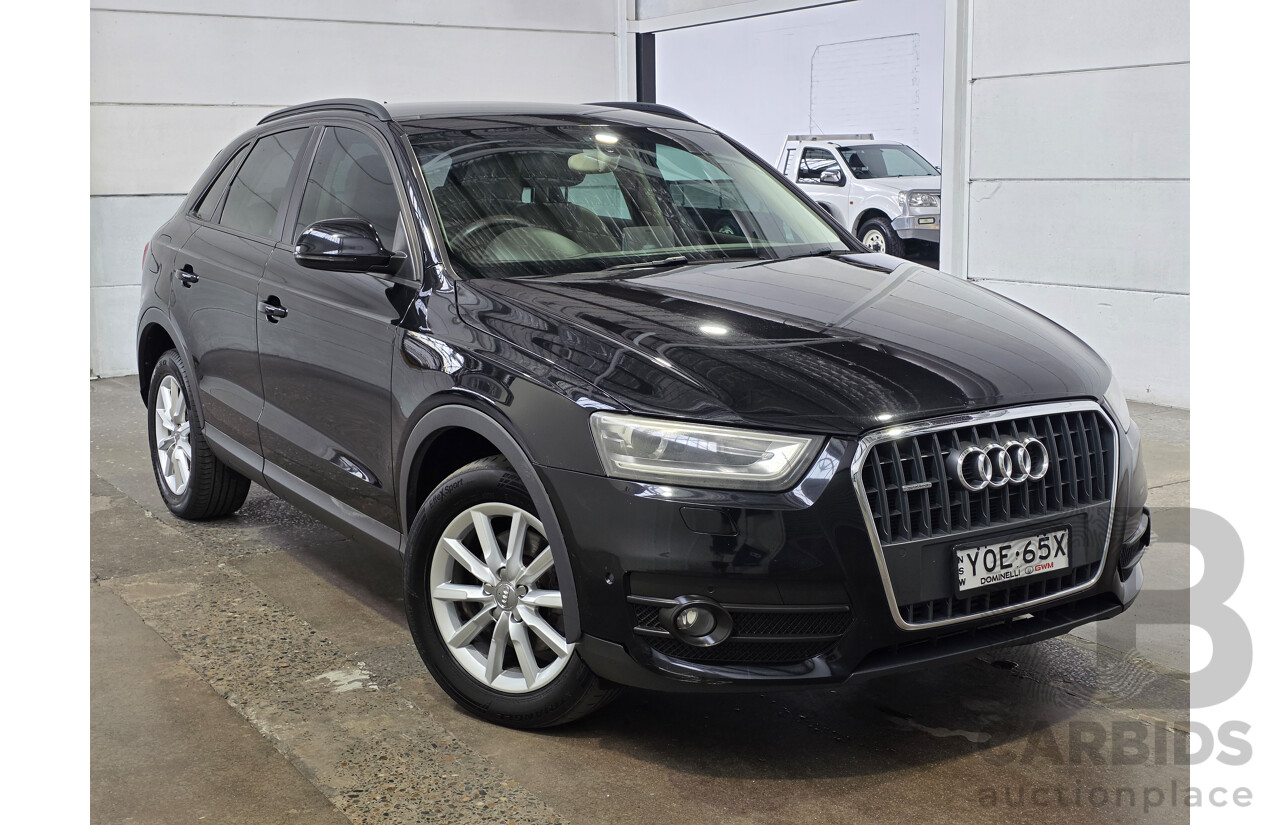 01/2013 Audi Q3 2.0 TFSI QUATTRO 125kW (AWD) 8U 4d Wagon Phantom Black 2.0L