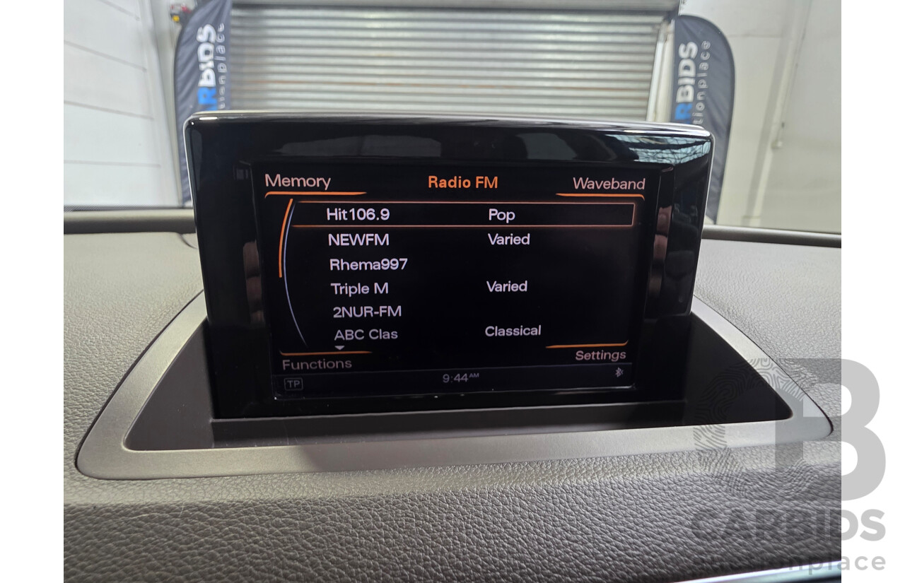 01/2013 Audi Q3 2.0 TFSI QUATTRO 125kW (AWD) 8U 4d Wagon Phantom Black 2.0L