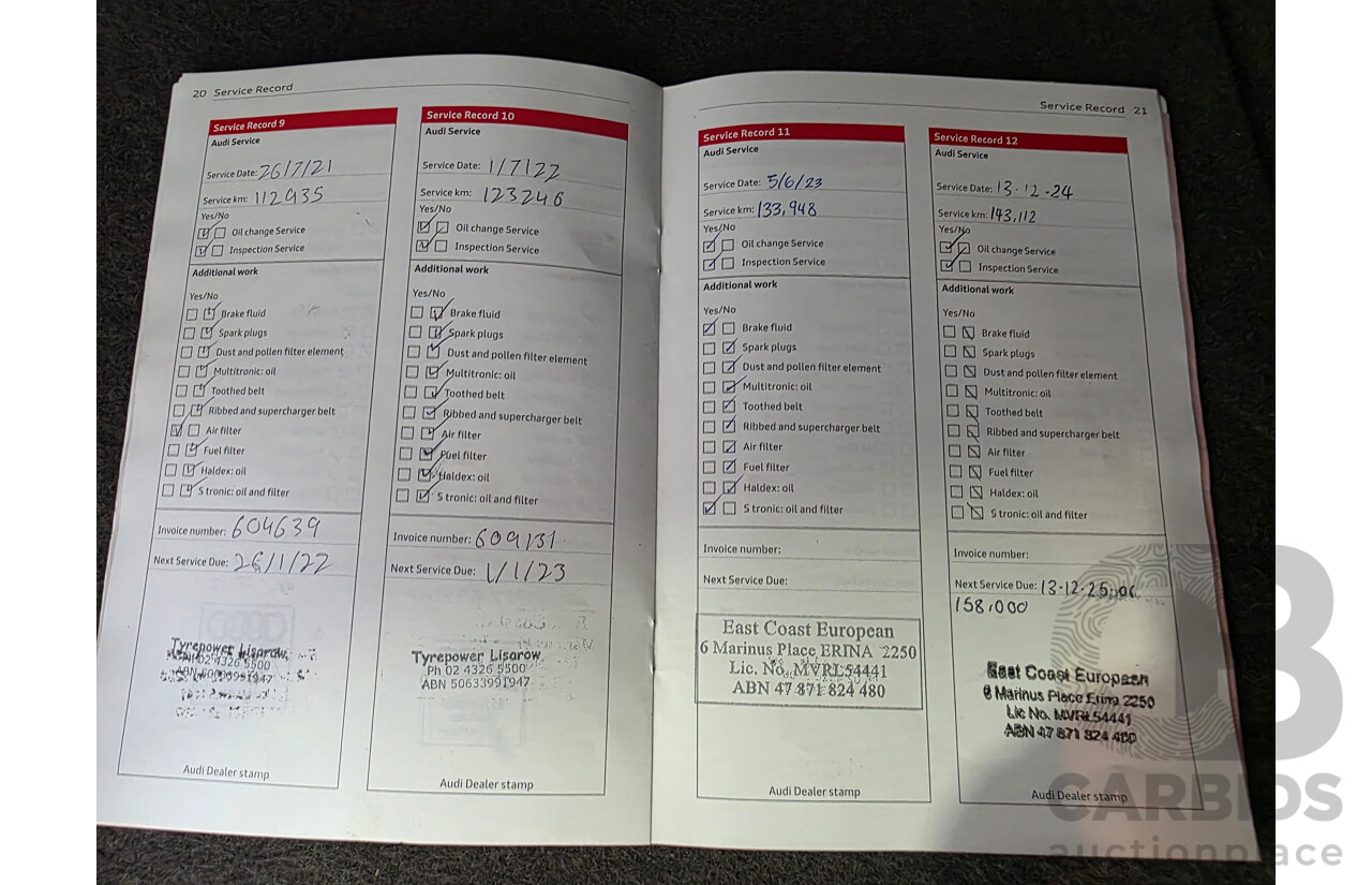 01/2013 Audi Q3 2.0 TFSI QUATTRO 125kW (AWD) 8U 4d Wagon Phantom Black 2.0L