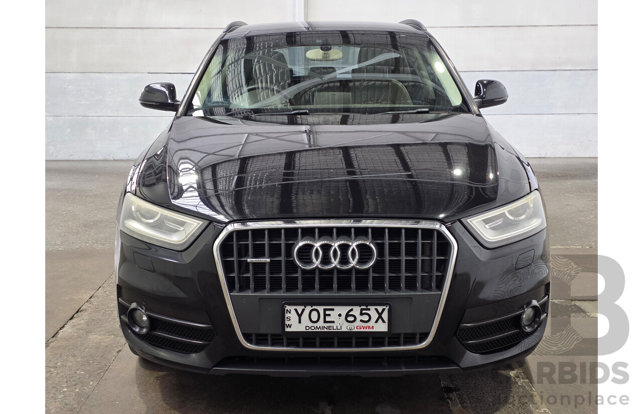 01/2013 Audi Q3 2.0 TFSI QUATTRO 125kW (AWD) 8U 4d Wagon Phantom Black 2.0L