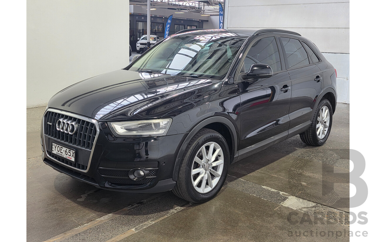 01/2013 Audi Q3 2.0 TFSI QUATTRO 125kW (AWD) 8U 4d Wagon Phantom Black 2.0L