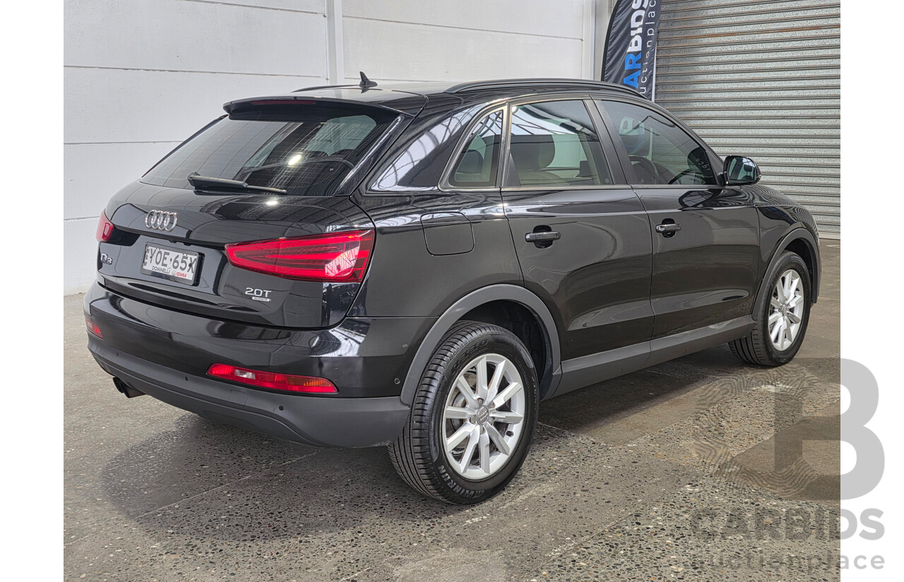 01/2013 Audi Q3 2.0 TFSI QUATTRO 125kW (AWD) 8U 4d Wagon Phantom Black 2.0L