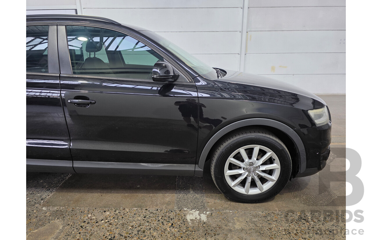 01/2013 Audi Q3 2.0 TFSI QUATTRO 125kW (AWD) 8U 4d Wagon Phantom Black 2.0L