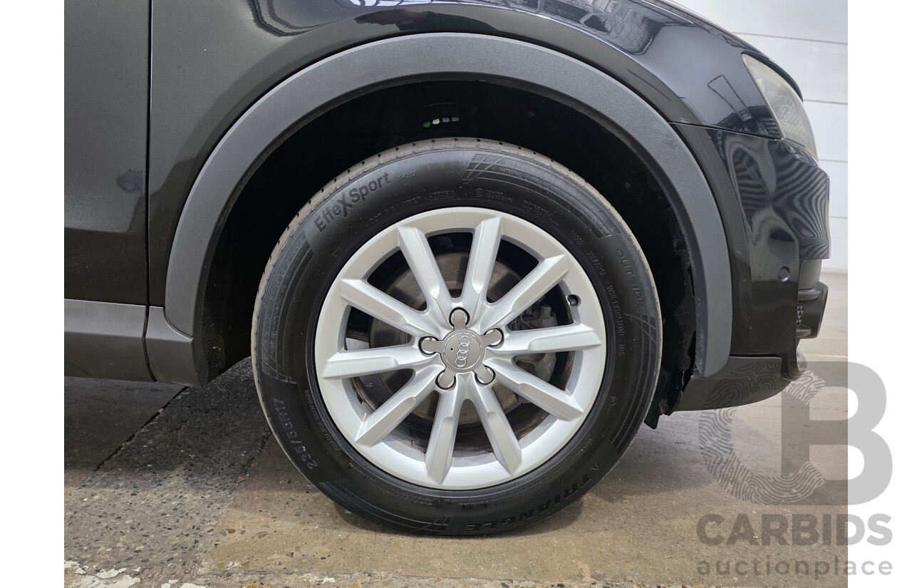 01/2013 Audi Q3 2.0 TFSI QUATTRO 125kW (AWD) 8U 4d Wagon Phantom Black 2.0L