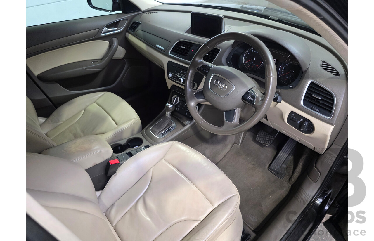 01/2013 Audi Q3 2.0 TFSI QUATTRO 125kW (AWD) 8U 4d Wagon Phantom Black 2.0L