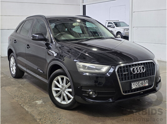 01/2013 Audi Q3 2.0 TFSI QUATTRO 125kW (AWD) 8U 4d Wagon Phantom Black 2.0L