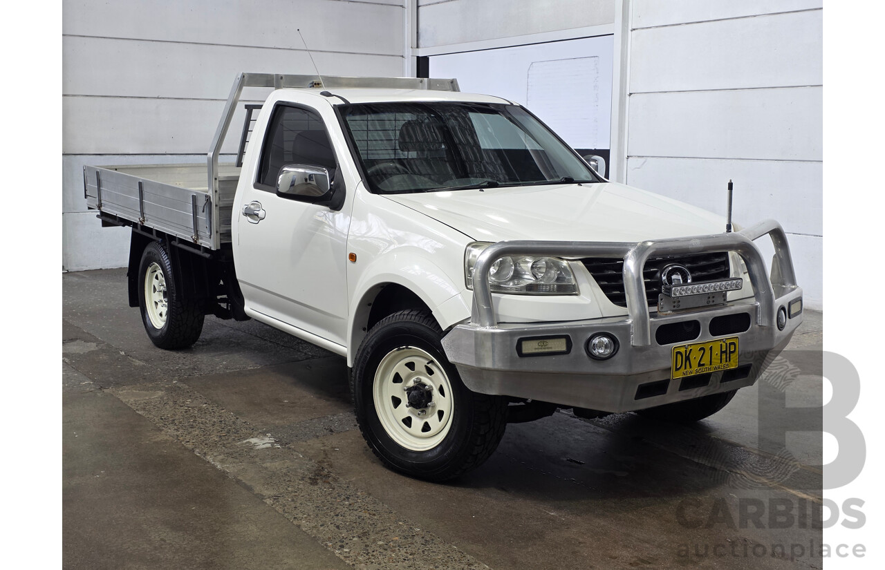 05/2013 Great Wall V200 (4x4) K2 Single Cab Utility White 2.0L