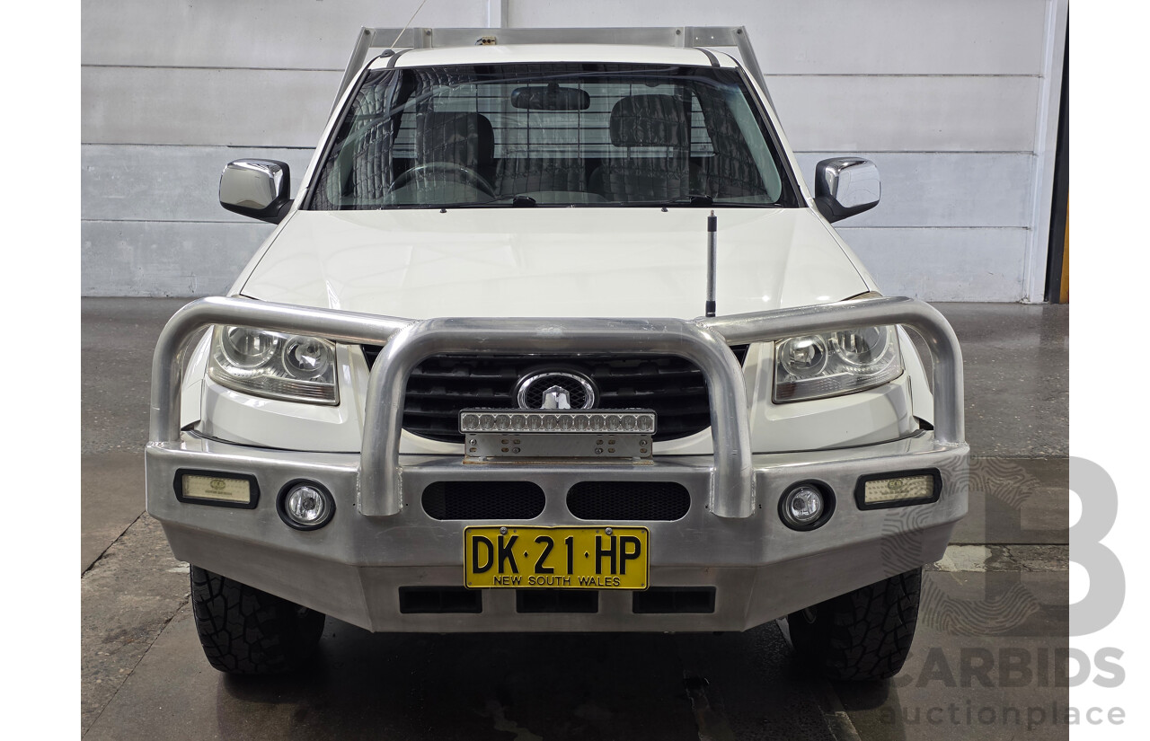 05/2013 Great Wall V200 (4x4) K2 Single Cab Utility White 2.0L