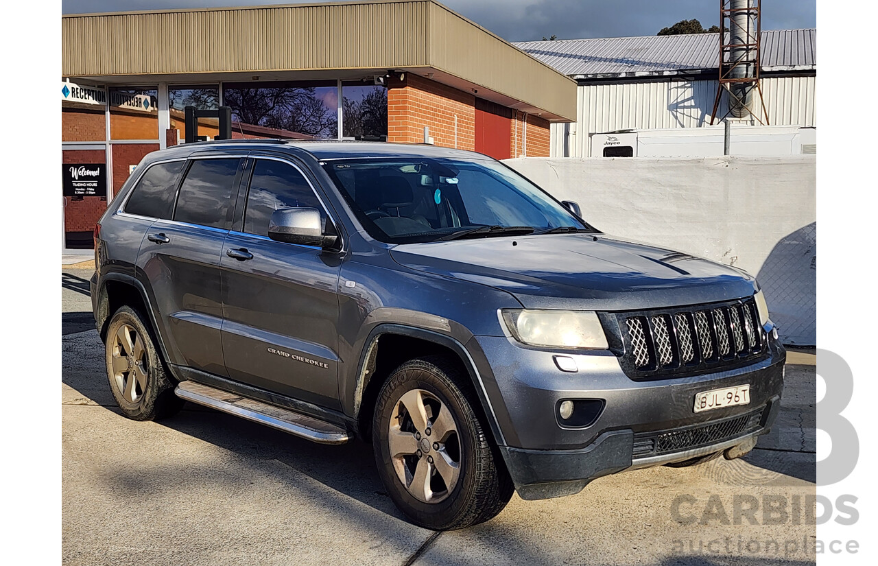 08/2012 Jeep Grand Cherokee Laredo (4x4) WK 4d Wagon Grey 3.6L