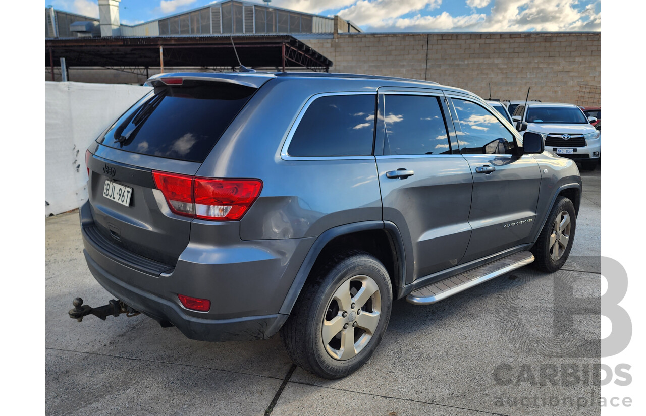 08/2012 Jeep Grand Cherokee Laredo (4x4) WK 4d Wagon Grey 3.6L