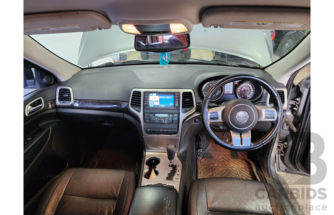 08/2012 Jeep Grand Cherokee Laredo (4x4) WK 4d Wagon Grey 3.6L