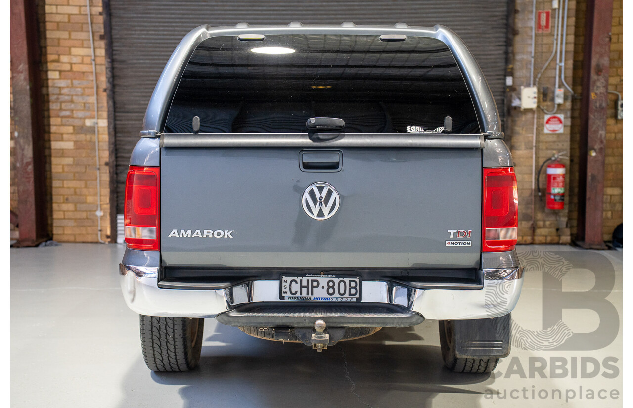 06/2012 Volkswagen Amarok TDI400 Highline (4x4) 2H MY12 Dual Cab Utility Grey Twin-turbo Diesel 2.0L