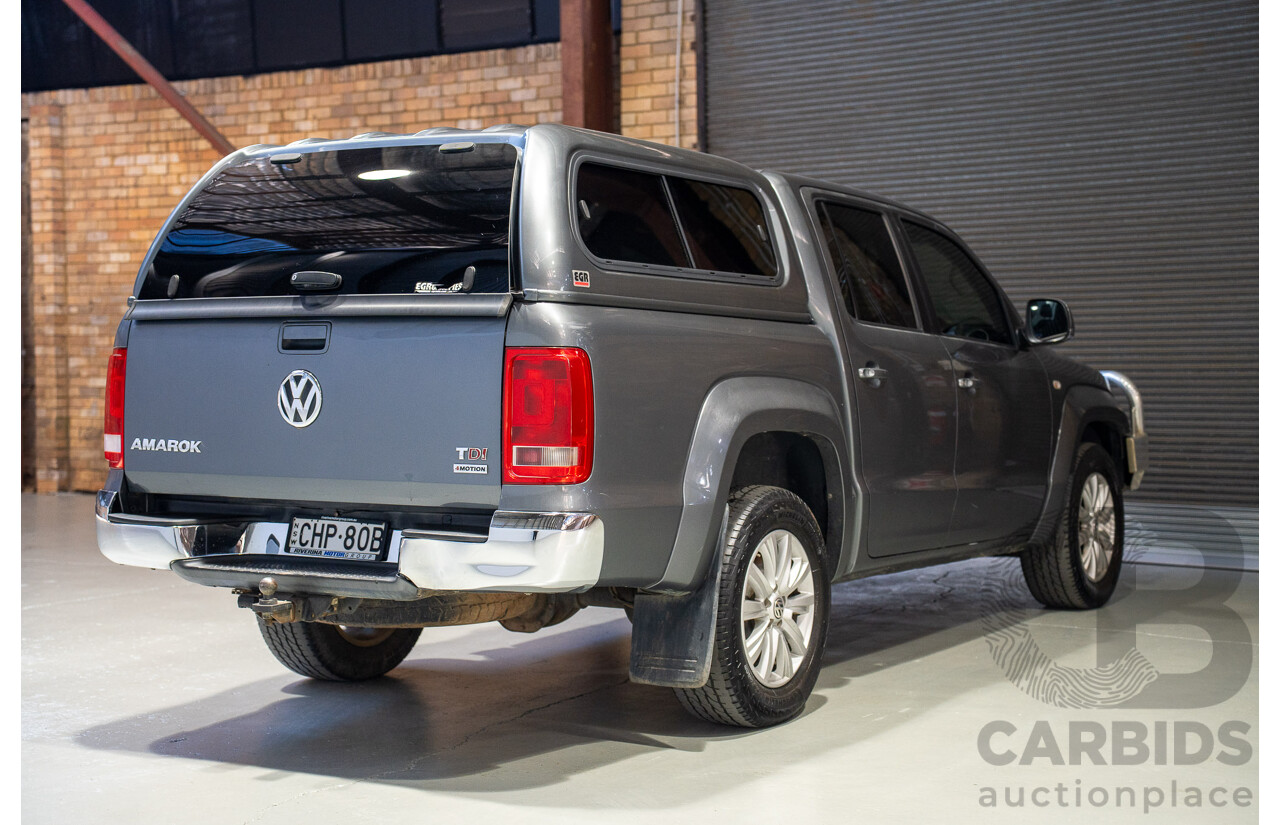 06/2012 Volkswagen Amarok TDI400 Highline (4x4) 2H MY12 Dual Cab Utility Grey Twin-turbo Diesel 2.0L