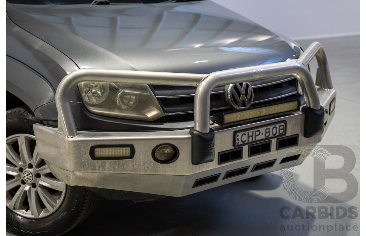 06/2012 Volkswagen Amarok TDI400 Highline (4x4) 2H MY12 Dual Cab Utility Grey Twin-turbo Diesel 2.0L