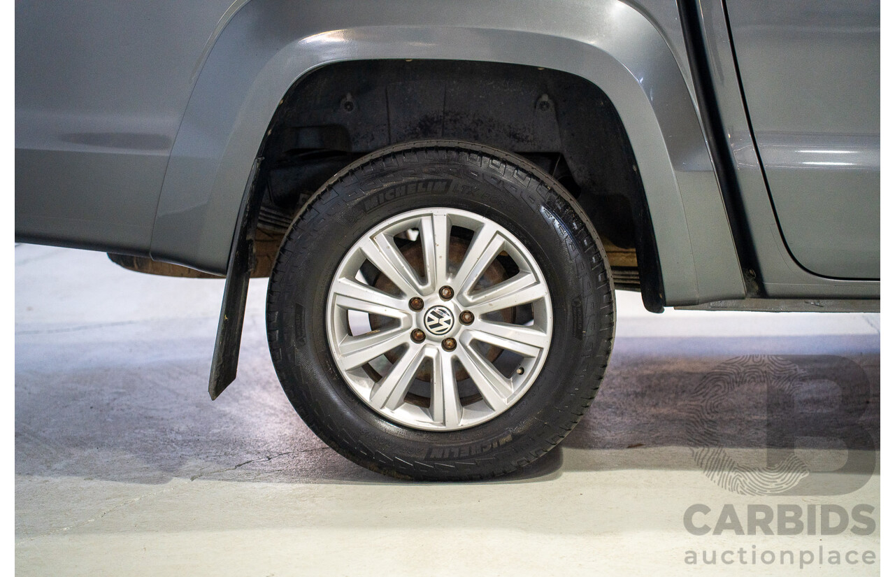 06/2012 Volkswagen Amarok TDI400 Highline (4x4) 2H MY12 Dual Cab Utility Grey Twin-turbo Diesel 2.0L