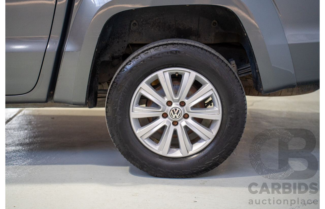 06/2012 Volkswagen Amarok TDI400 Highline (4x4) 2H MY12 Dual Cab Utility Grey Twin-turbo Diesel 2.0L