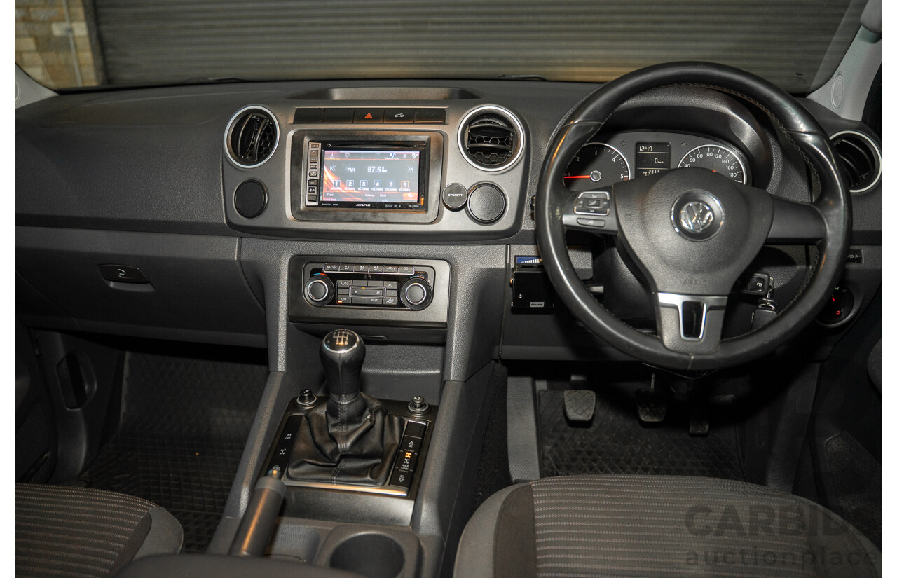 06/2012 Volkswagen Amarok TDI400 Highline (4x4) 2H MY12 Dual Cab Utility Grey Twin-turbo Diesel 2.0L