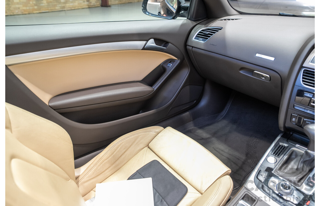 05/2012 Audi A5 2.0 TDI 8T MY12 2d Cabriolet Black 2.0L