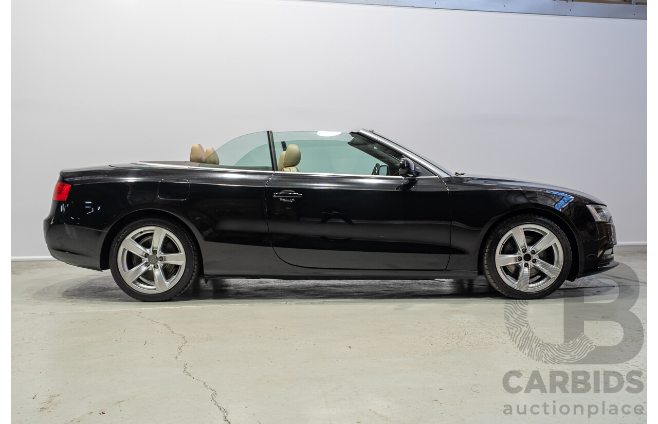 05/2012 Audi A5 2.0 TDI 8T MY12 2d Cabriolet Black 2.0L