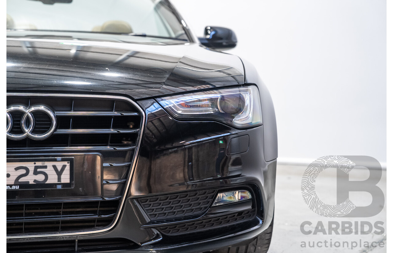 05/2012 Audi A5 2.0 TDI 8T MY12 2d Cabriolet Black 2.0L