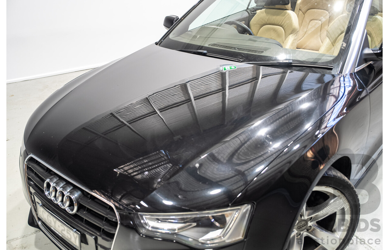 05/2012 Audi A5 2.0 TDI 8T MY12 2d Cabriolet Black 2.0L