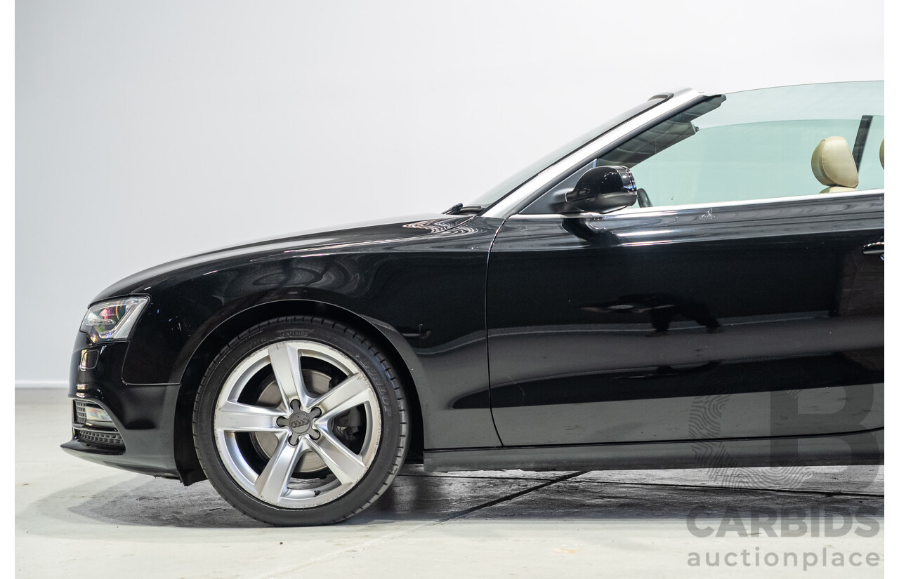 05/2012 Audi A5 2.0 TDI 8T MY12 2d Cabriolet Black 2.0L