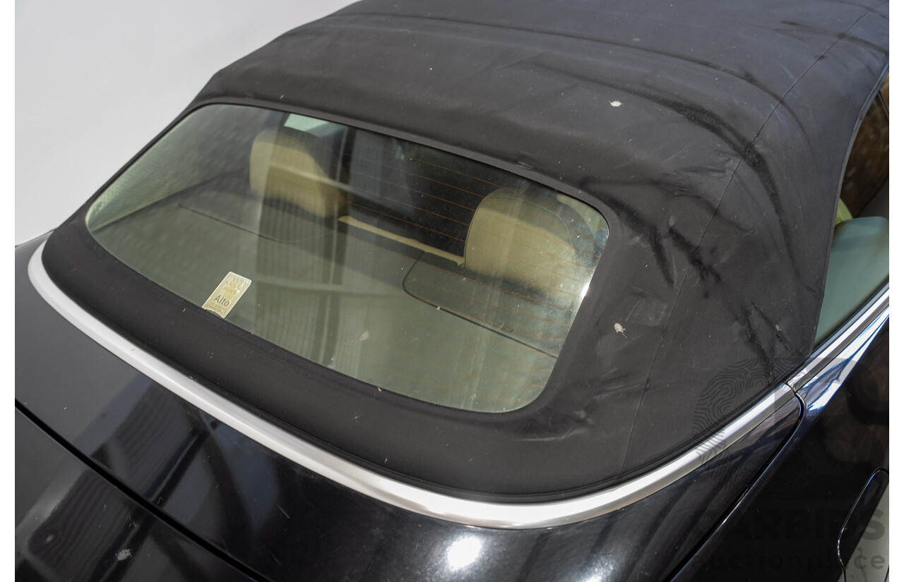 05/2012 Audi A5 2.0 TDI 8T MY12 2d Cabriolet Black 2.0L
