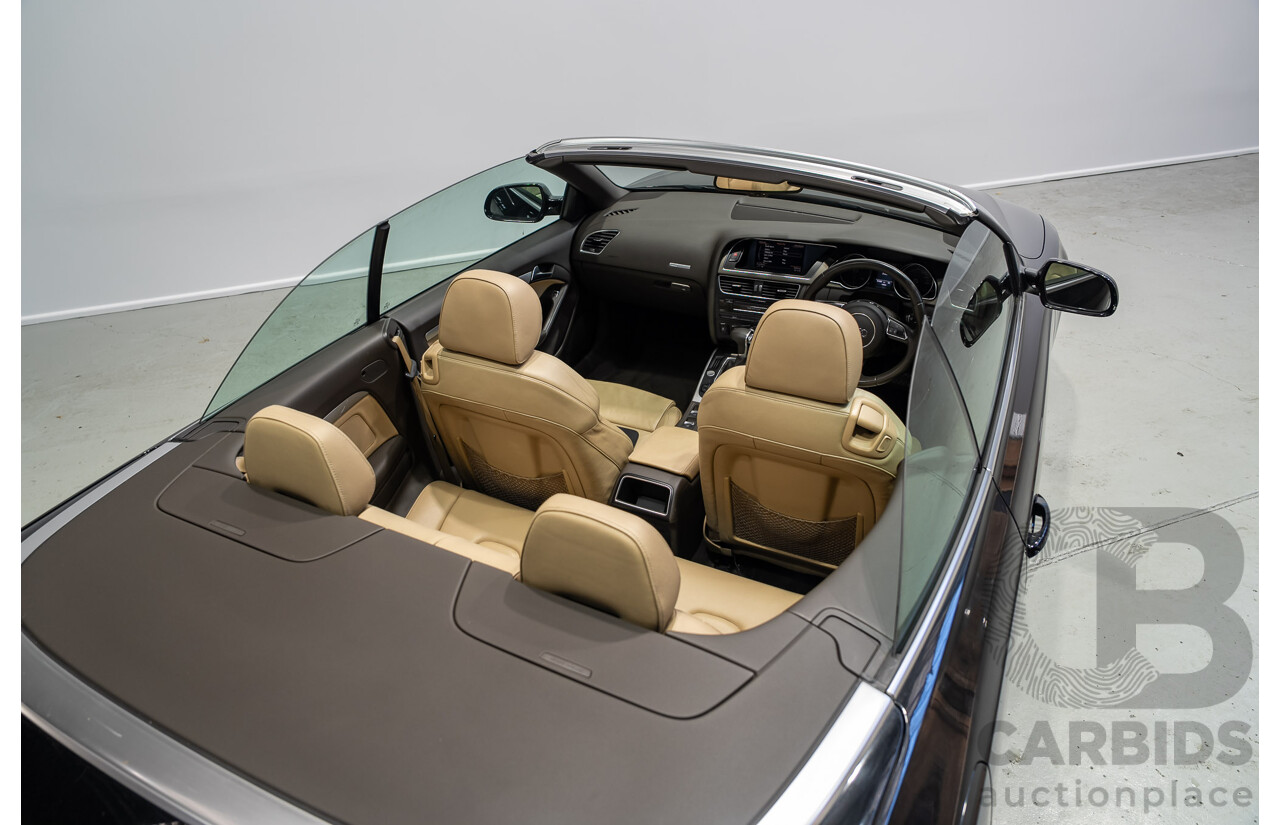 05/2012 Audi A5 2.0 TDI 8T MY12 2d Cabriolet Black 2.0L