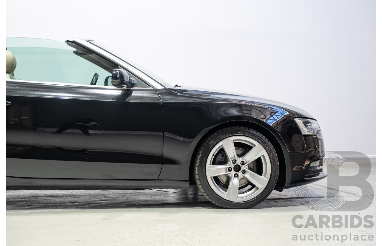05/2012 Audi A5 2.0 TDI 8T MY12 2d Cabriolet Black 2.0L