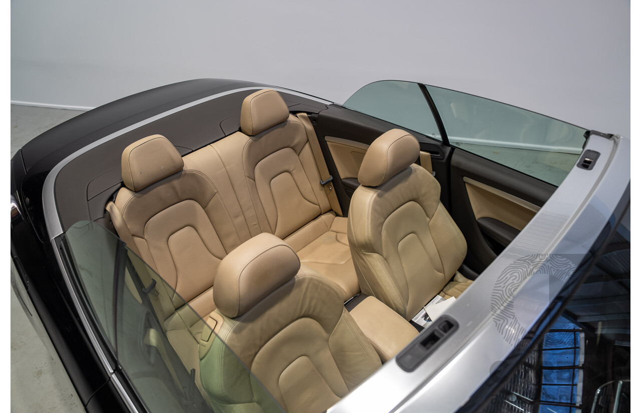 05/2012 Audi A5 2.0 TDI 8T MY12 2d Cabriolet Black 2.0L