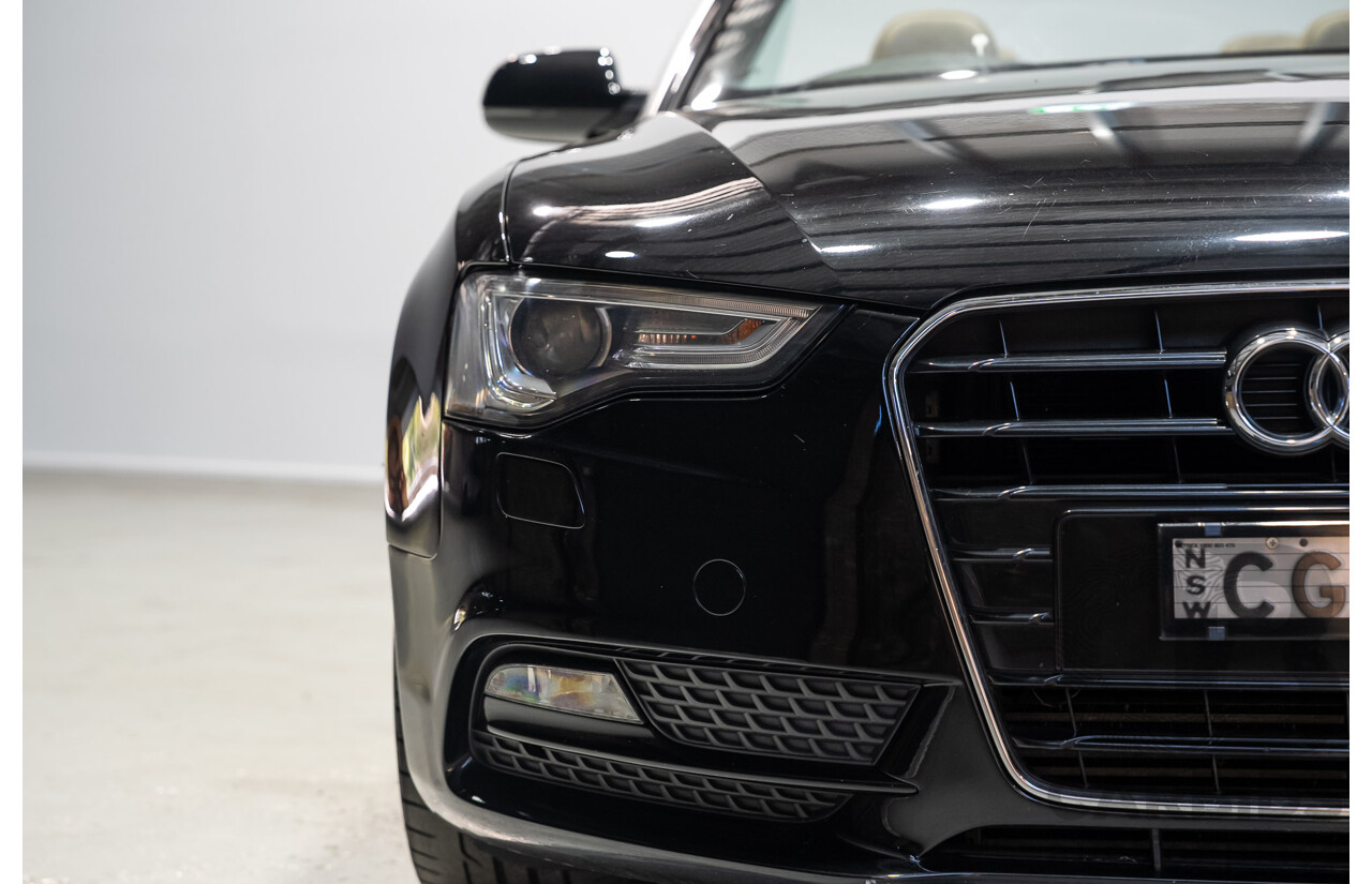05/2012 Audi A5 2.0 TDI 8T MY12 2d Cabriolet Black 2.0L