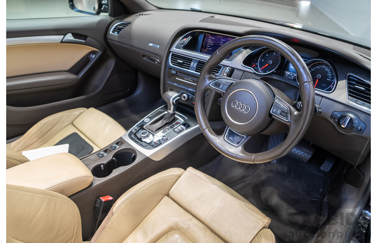 05/2012 Audi A5 2.0 TDI 8T MY12 2d Cabriolet Black 2.0L