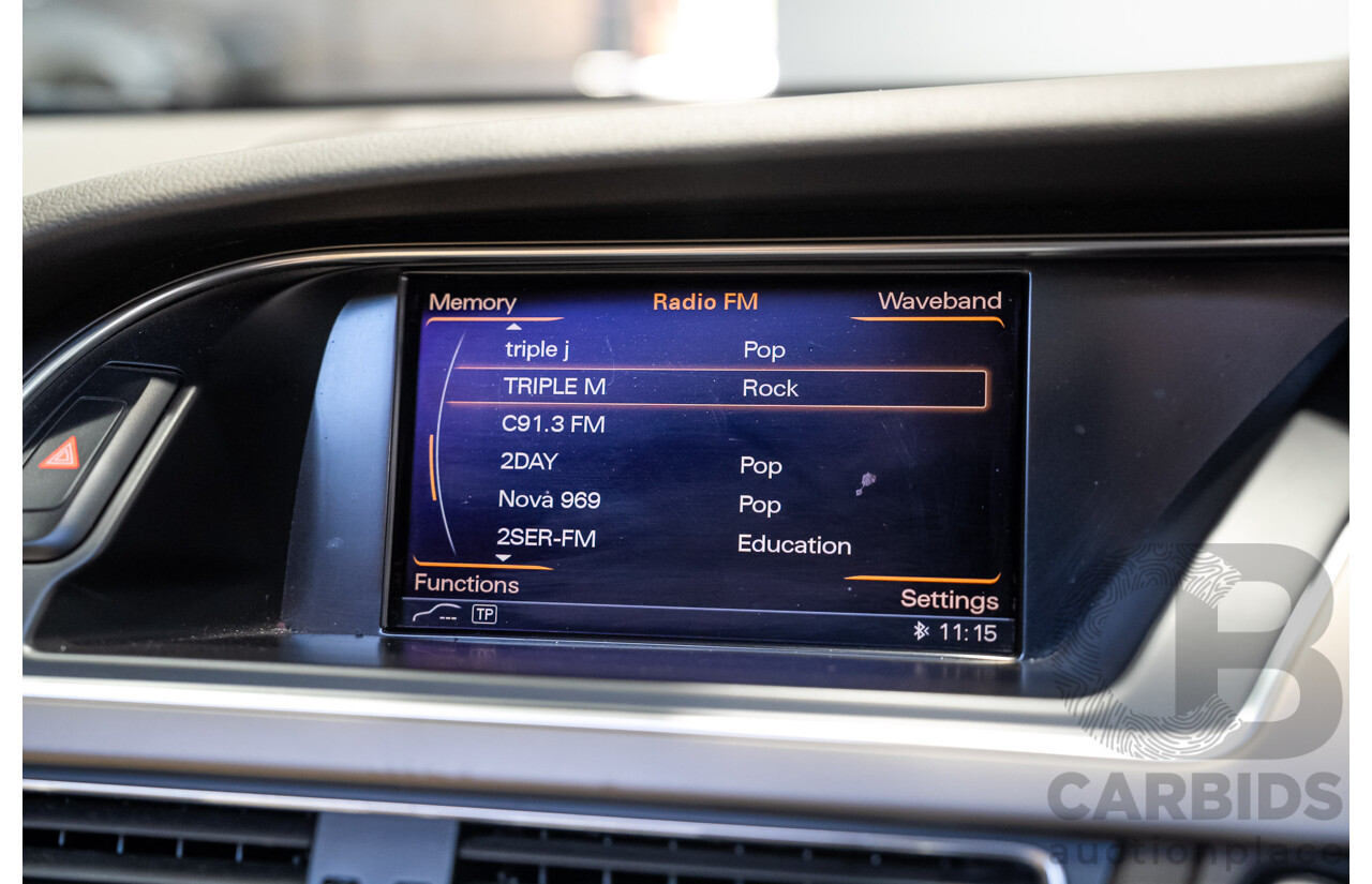 05/2012 Audi A5 2.0 TDI 8T MY12 2d Cabriolet Black 2.0L