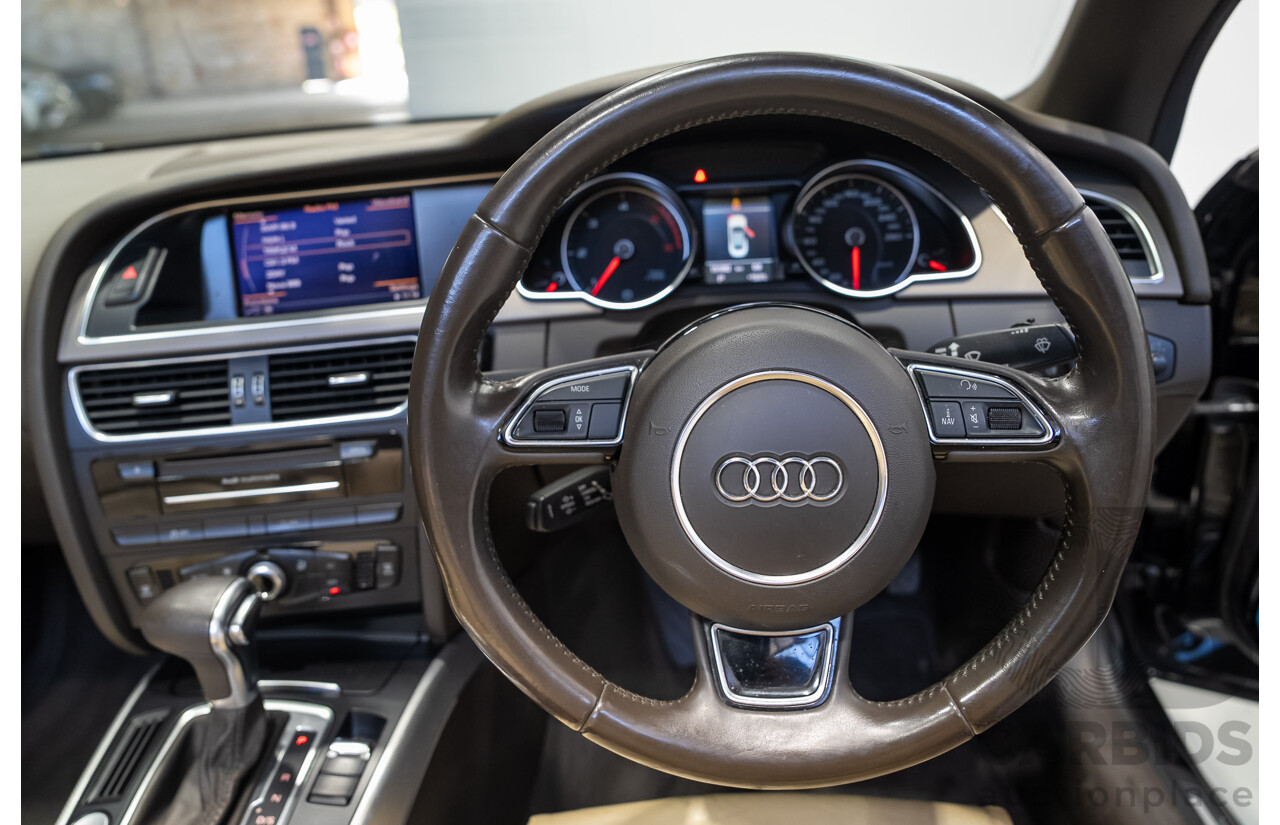 05/2012 Audi A5 2.0 TDI 8T MY12 2d Cabriolet Black 2.0L