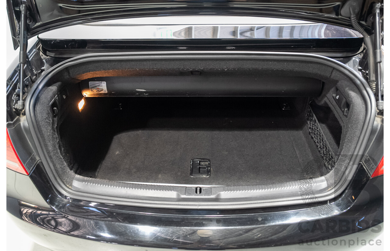 05/2012 Audi A5 2.0 TDI 8T MY12 2d Cabriolet Black 2.0L