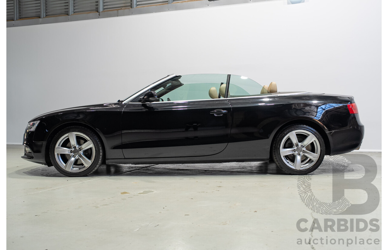 05/2012 Audi A5 2.0 TDI 8T MY12 2d Cabriolet Black 2.0L