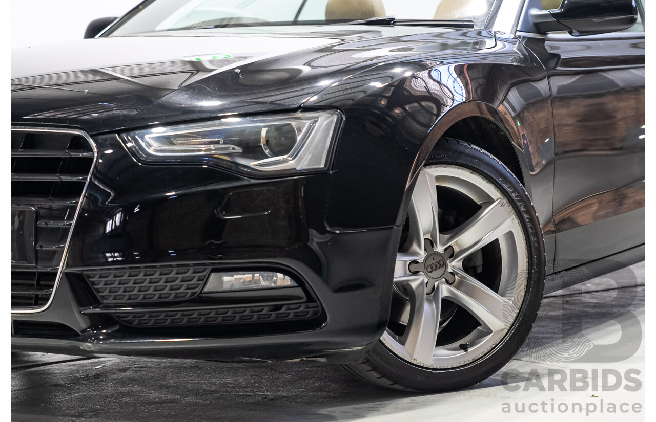 05/2012 Audi A5 2.0 TDI 8T MY12 2d Cabriolet Black 2.0L