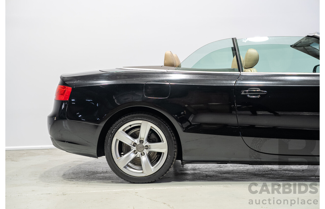 05/2012 Audi A5 2.0 TDI 8T MY12 2d Cabriolet Black 2.0L