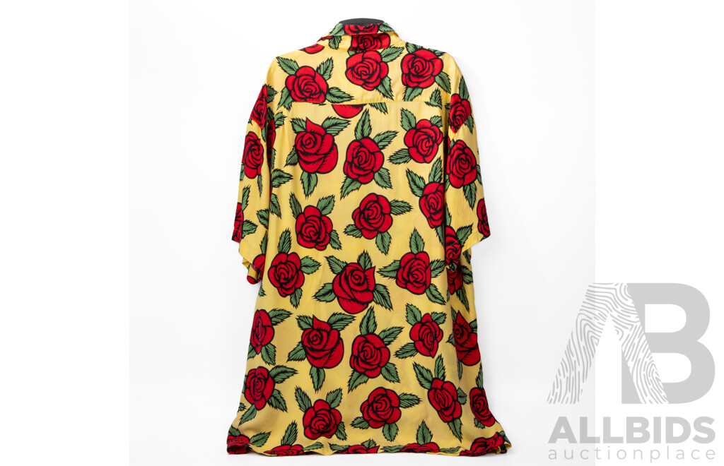 Vintage 1990s Mambo Loud Shirt, Bruce Goold ‘Roses’ Design, Size L