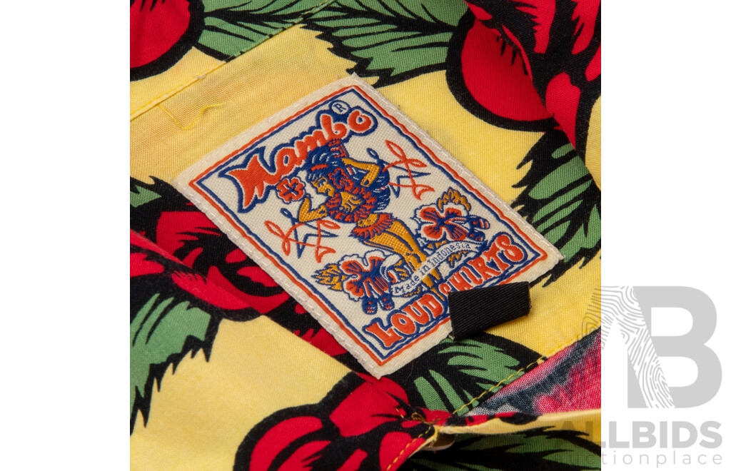 Vintage 1990s Mambo Loud Shirt, Bruce Goold ‘Roses’ Design, Size L