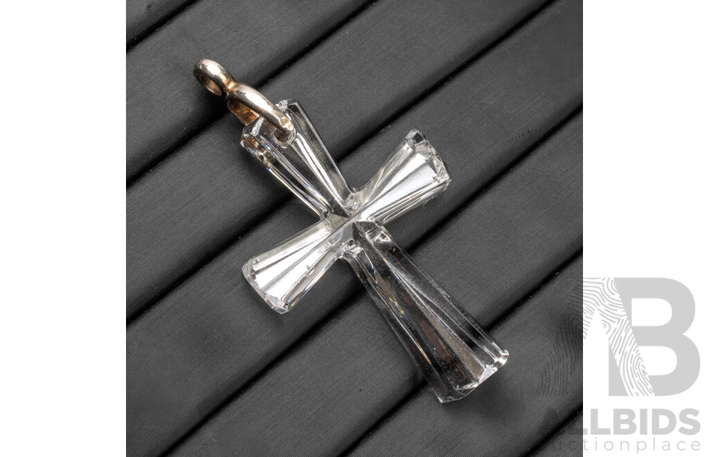 Swarovski Cross with Sterling Silver Bail